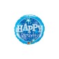 Palloncino Happy Birthday Blu Scintillante 18"/45cm Palloncino Mylar
