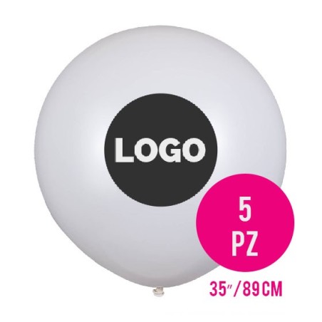 Mongolfiere 35" Stampa con Logo - 1 Lato / 1 Colore - 5 pz.