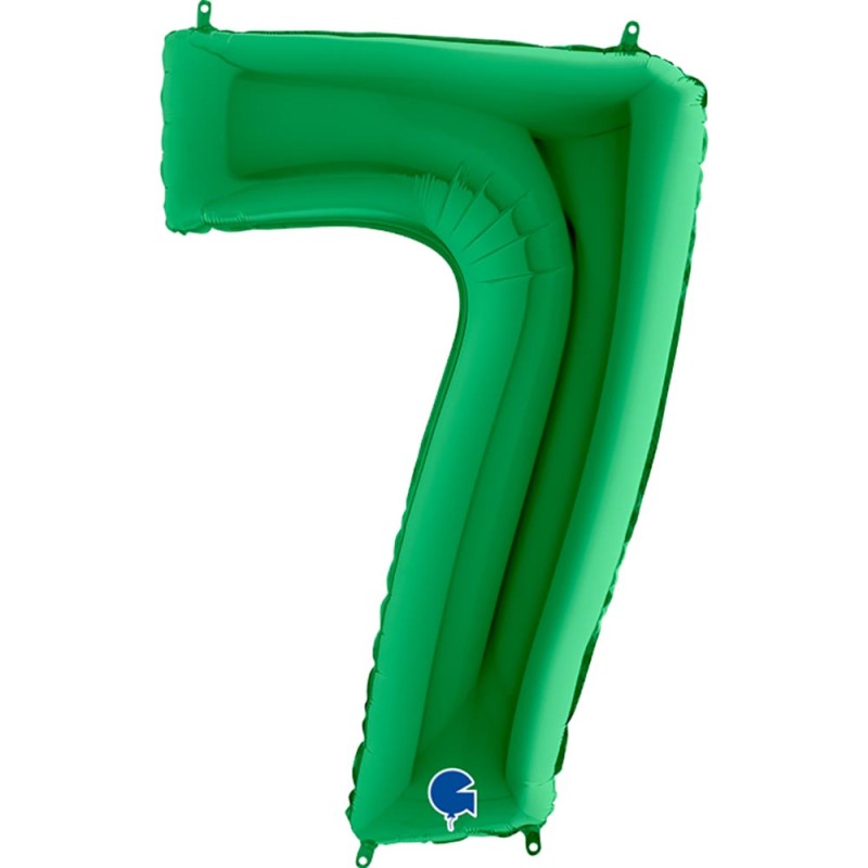 Numero 7 in Mylar 40/100cm Mega Verde