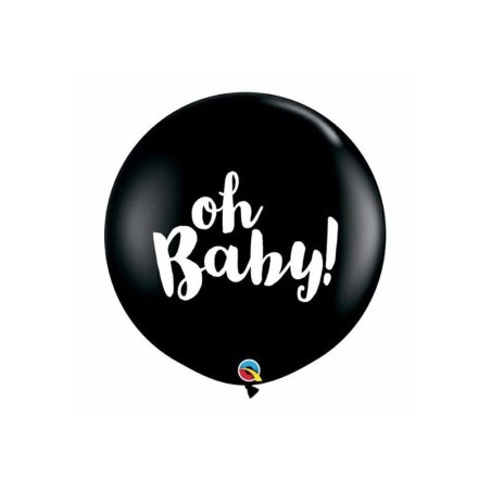 2 Palloncini "oh Baby" Gender Reveal Maschio o Femmina 35"/89cm Mongolfiere con Stampa