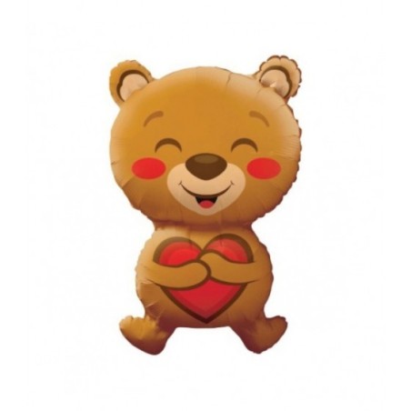 Palloncino Smiling Bear Love 28"/71cm in Mylar