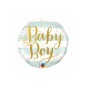 Palloncino Baby Boy Blu Stripes 18"/45cm Palloncino Mylar