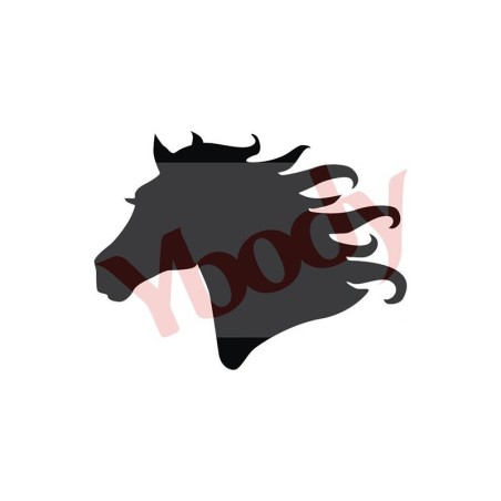 Stencil Adesivo 21703 Horse Profile