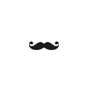 Stencil Adesivo 52802 Mustache Handlebar