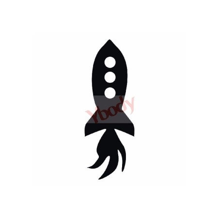 Stencil Adesivo 73601 Space Rocket