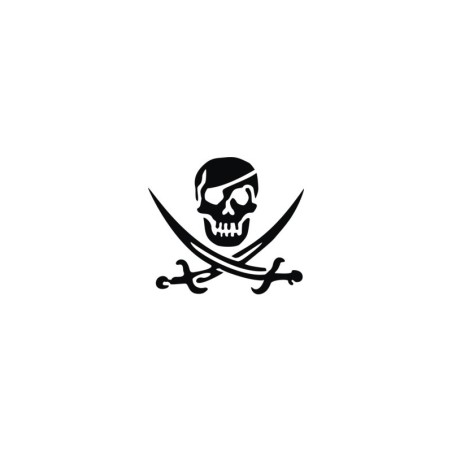 Stencil Adesivo 75000 Skull Pirates