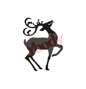 Stencil Adesivo 80100 Christmas Reindeer