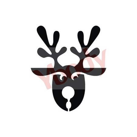 Stencil Adesivo 80101 Santa's Reindeer