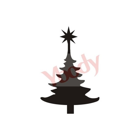 Stencil Adesivo 80600 Christmas Tree