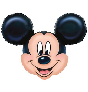 Palloncino Topolino Mickey Mouse Testa 27"x21"/69cmX53cm SuperShape in Mylar