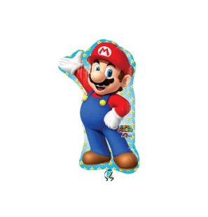 Palloncino testa Super Mario 22"/55cm in Mylar