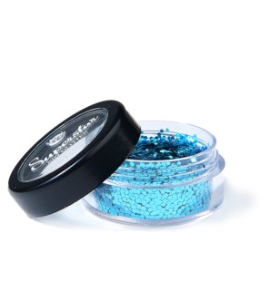 Glitter Azzurro 6ml Biodegradabile per Viso e Corpo