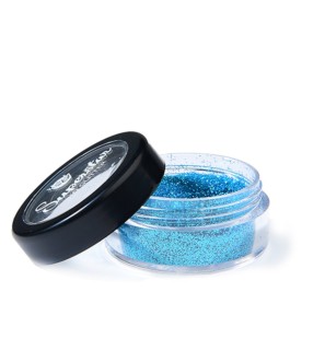 Glitter Fino Azzurro 6ml Biodegradabile per Viso e Corpo