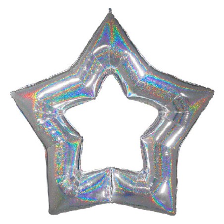 Stella Argento Glitter Holographic 48" - Mylar