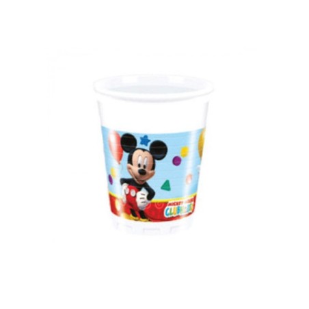 8 Bicchieri Mickey Mouse carta compostabile 200ml