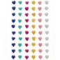 60 Pietre Adesive Cuore Glitter Multicolore 6mm Strass Autoadesivo