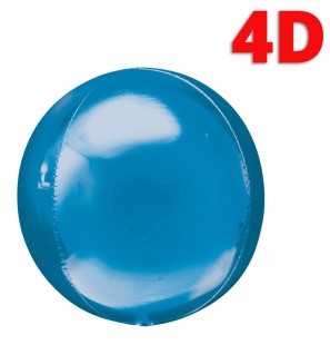 Palloncino Sfera 4D Blu 22"/56cm in Mylar
