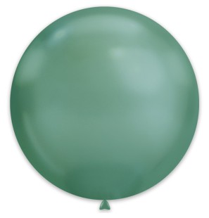 25 Palloncini Verde Shiny 19"/48cm Palloncini Chrome Rotondi