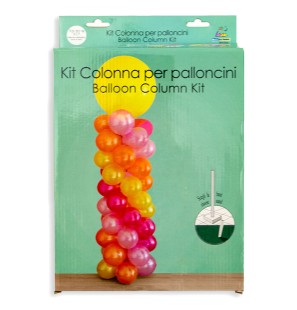 1 Kit per colonna fai da te altezza 120cm in plastica per palloncini