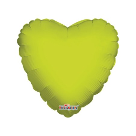 Palloncino Cuore Verde Lime 18"/46cm in Mylar