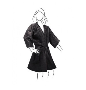 Kimono monouso nero in tnt