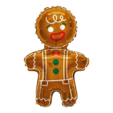 Palloncino Gingerbread Omino di Marzapane 29"/74cm SuperShape in Mylar