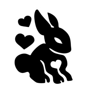 Stencil Adesivo 13301 Bunny Love