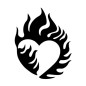 Stencil Adesivo 36600 Heart Fire