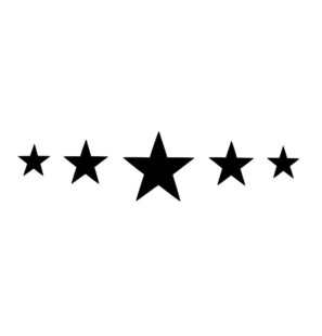 Stencil Adesivo 55200 Five Stars