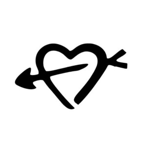 Stencil Adesivo 37200 Heart Arrow