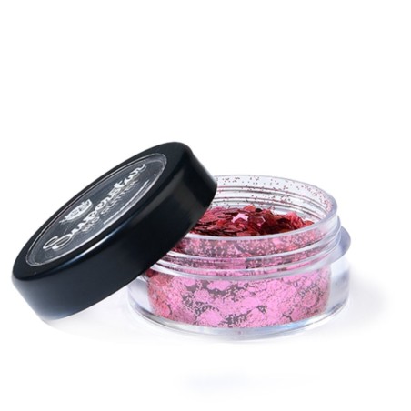 Glitter Chunky Mix Rosa 6ml Biodegradabile per Viso e Corpo