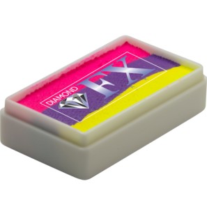 Aquacolor Neon Disco RS30-66 Splitcake da 28gr Colore Truccabimbi ad acqua