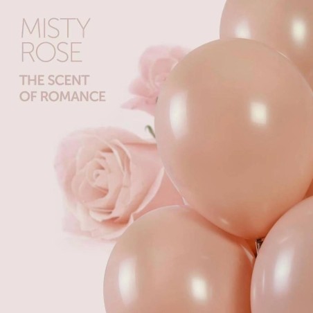 1 Palloncino Rosa Brumoso/Misty Rose 099 Pastello 5"/12cm Palloncini Rotondi