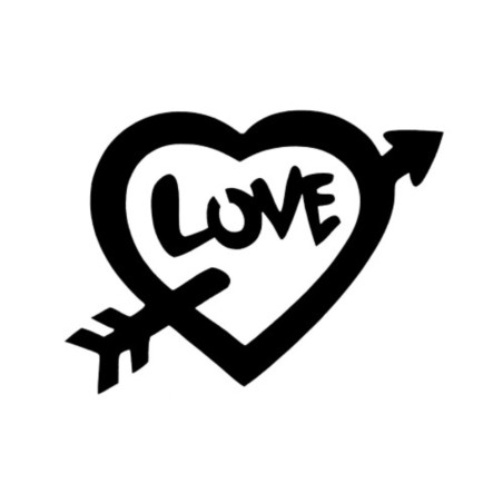 Stencil Adesivo 37000 Heart Love
