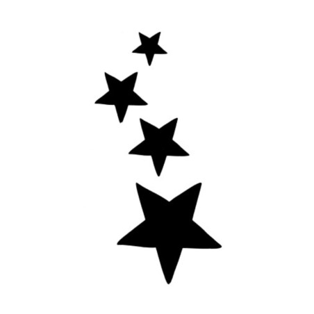 Stencil Adesivo 59200 Stars4