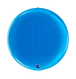 Palloncino Sfera 4D Blu 15"/38cm in Mylar