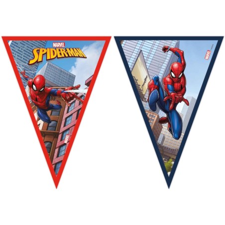 Bandierine Spiderman in cartone 230cm
