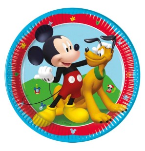 8 Piatti Mickey Mouse Carta 20 cm