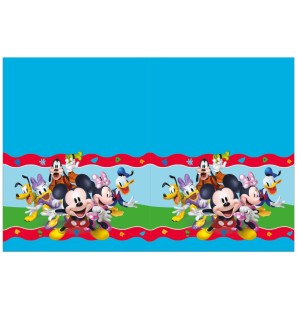 Tovaglia in plastica Mickey Mouse Rock The House 180X120cm