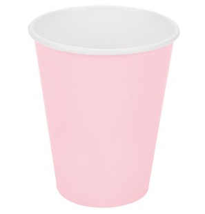 25 Bicchieri Rosa carta compostabili 200ml