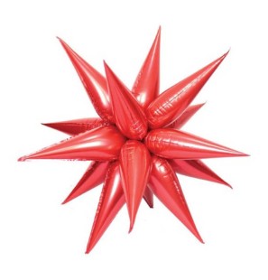 Palloncino Exploding Star Rosso 26"/65cm SuperShape in Mylar