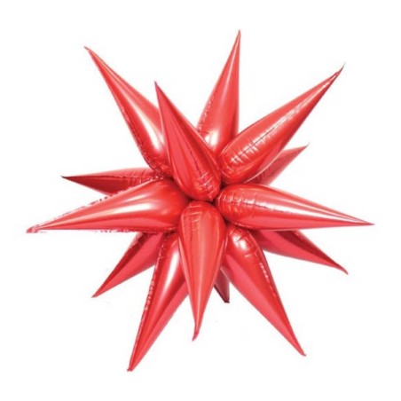 Palloncino Exploding Star Rosso 26"/65cm SuperShape in Mylar