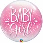 Palloncino Trasparente Baby Girl 22"/56cm DecoBubble