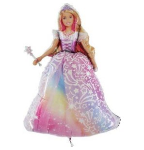 Palloncino Barbie Dreamtopia Principessa 38"/97cm SuperShape in Mylar