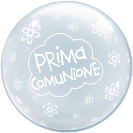 Palloncino Trasparente Prima Comunione 24"/61cm DecoBubble