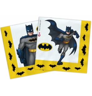 12 Tovaglioli Batman carta 33x33cm