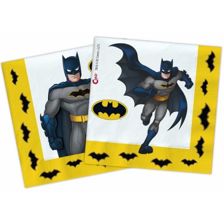 20 Tovaglioli Batman carta 33x33cm