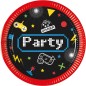 8 Piatti Gaming Party carta compostabili 20cm
