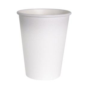 8 Bicchieri Bianco carta compostabili 250ml