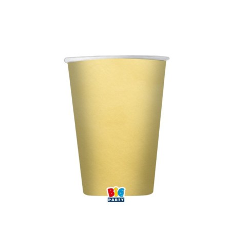 25 Bicchieri Oro in carta compostabile 200ml